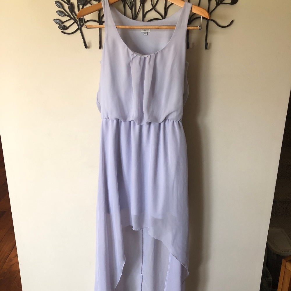 High low lavender flowy dress